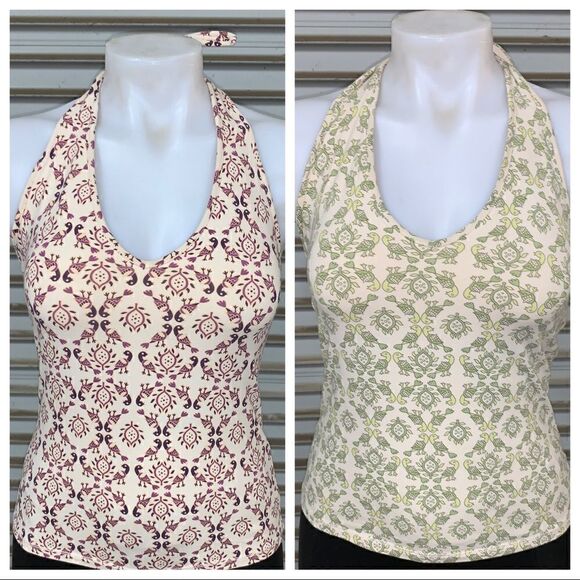 Two gap Halter stretch tops with support - Picture 1 of 8